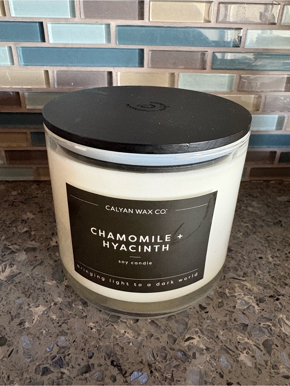 Calyan Wax Co. Chamomile + Hyacinth 3 wick Soy Candle